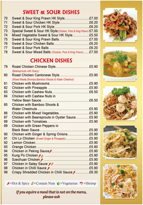 Menu of IMPERIAL CITY