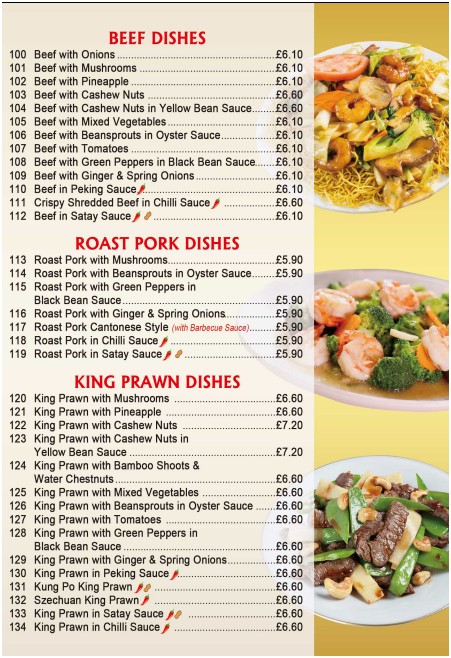 Menu of IMPERIAL CITY