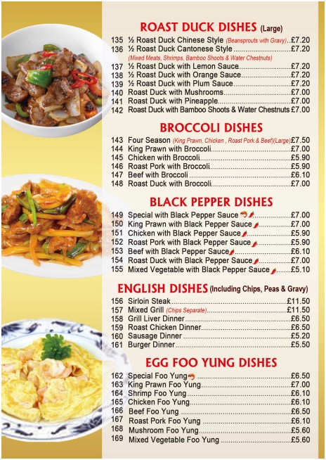 Menu of IMPERIAL CITY